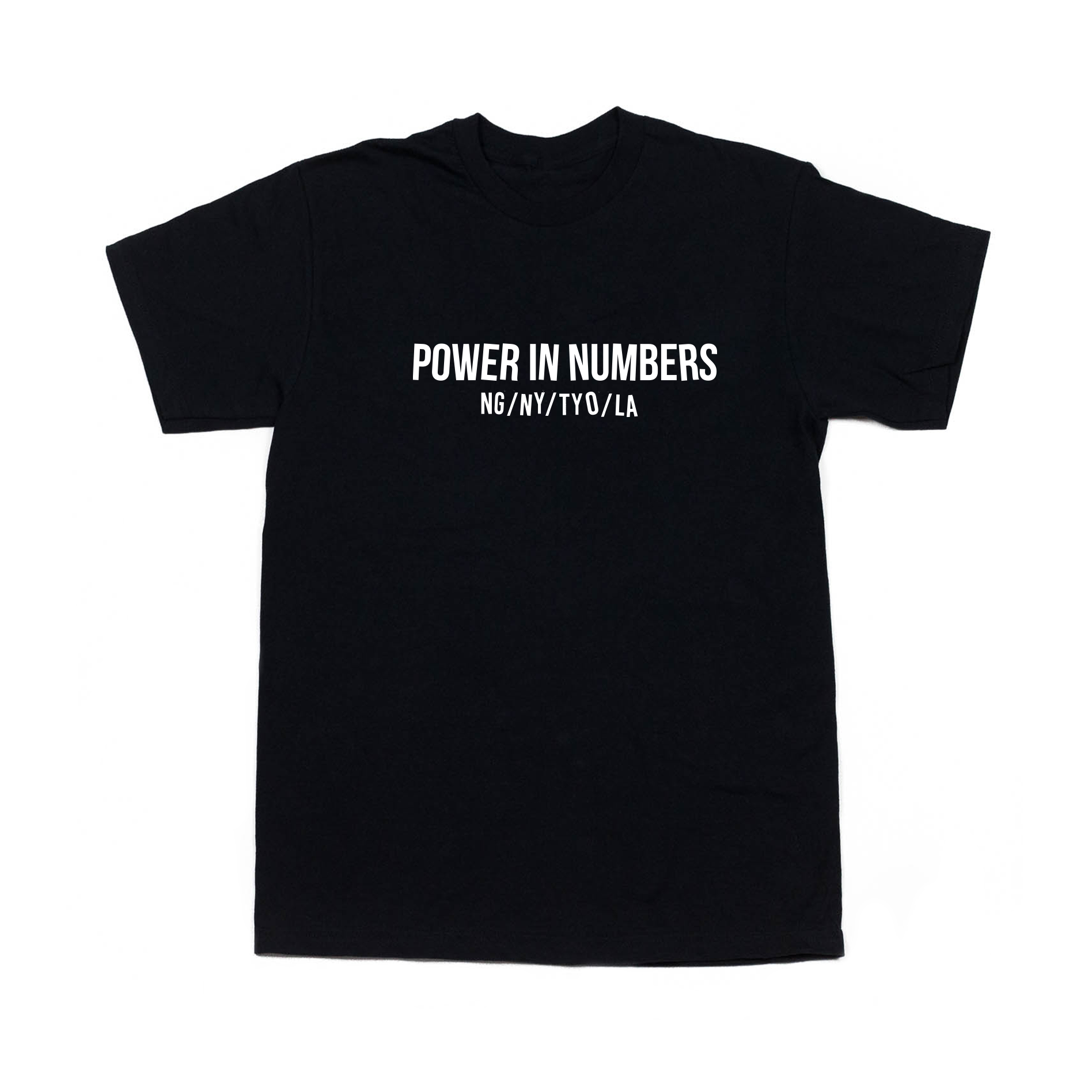 0115 - Power In Numbers (Black Tee)