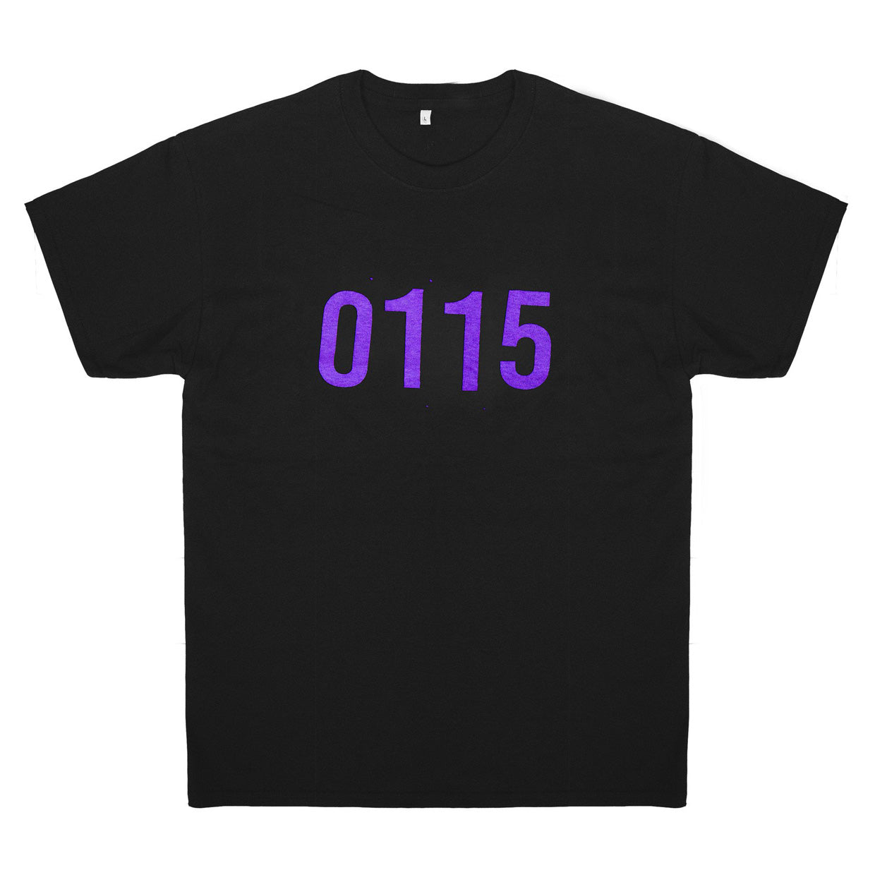 0115 Records - T-Shirts - 0115 T-shirt (Black/Purpz)