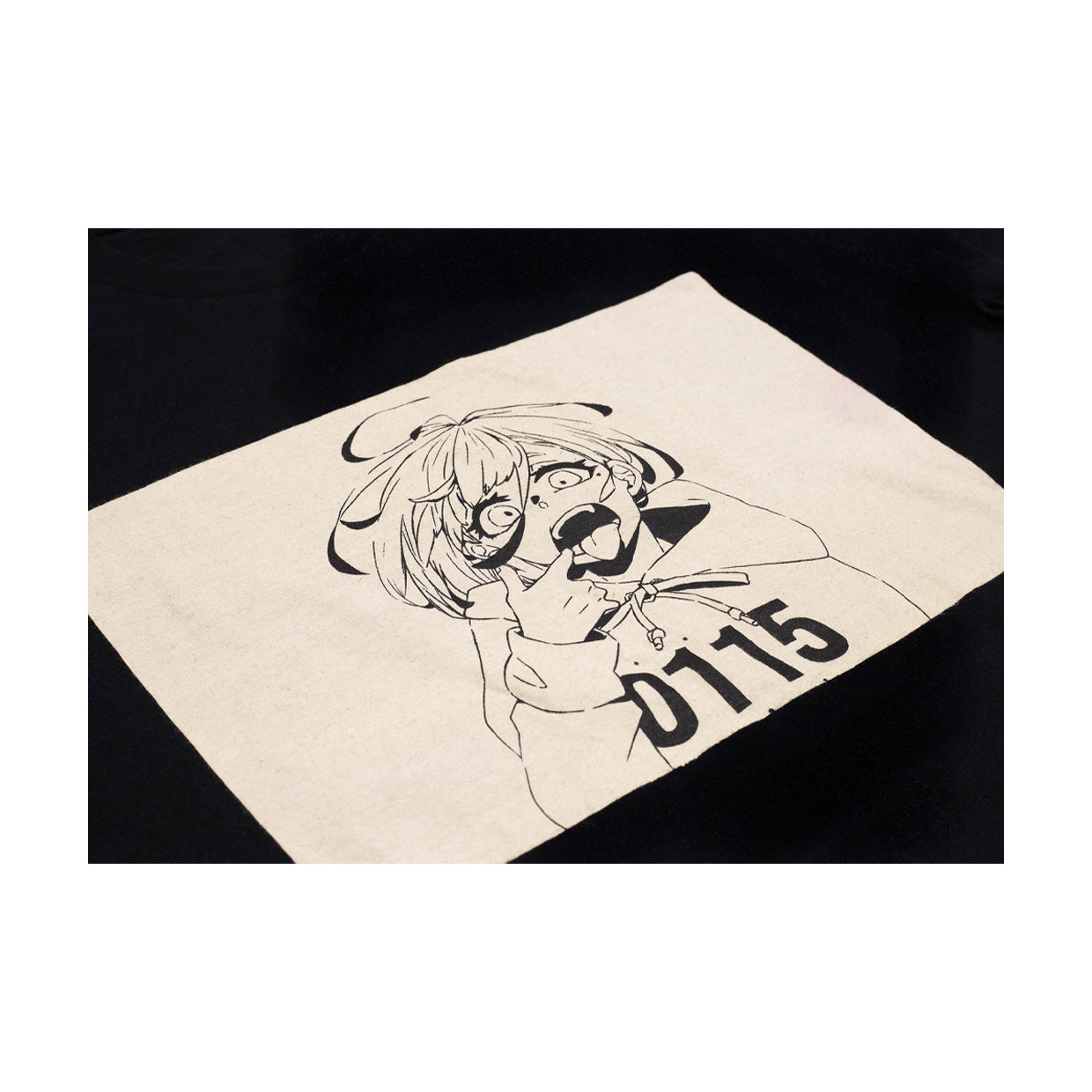 0115 Records - T-Shirts - 0115 x Aki3wa T-shirt (Black)