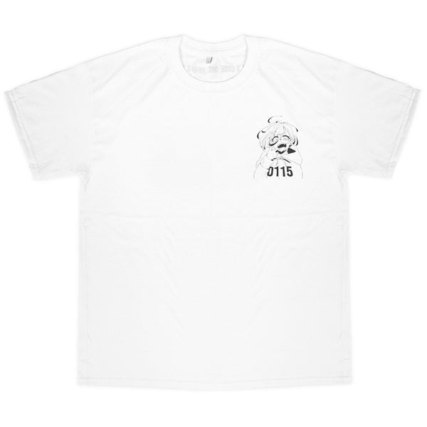 0115 Records - T-Shirts - 0115 x Aki3wa T-shirt (White)