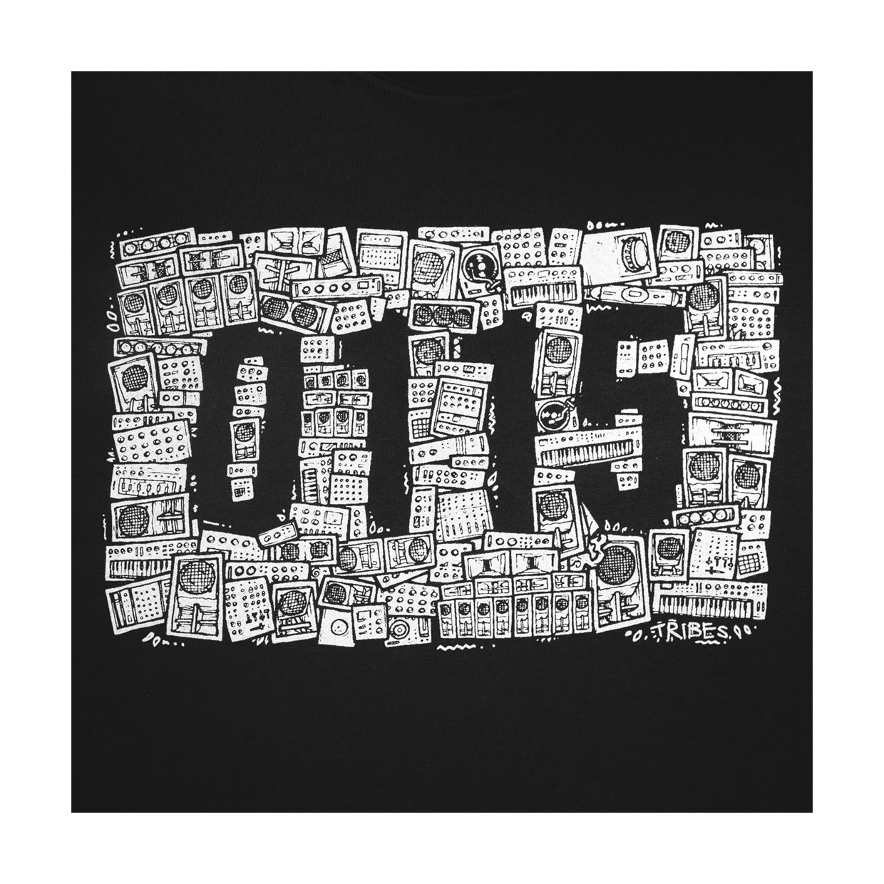 0115 Records - T-Shirts - 0115 x The Tribes T-shirt (Black)