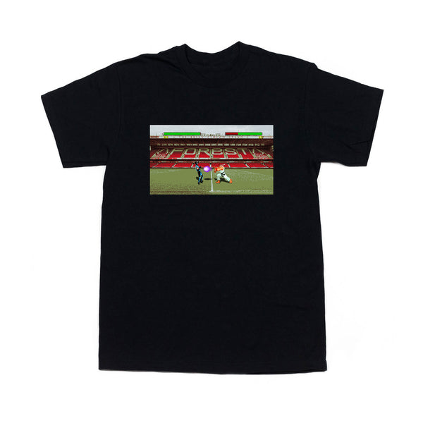 0115 Records - T-Shirts - 0115 x Olive Quarter - City Ground T-shirt (Black)