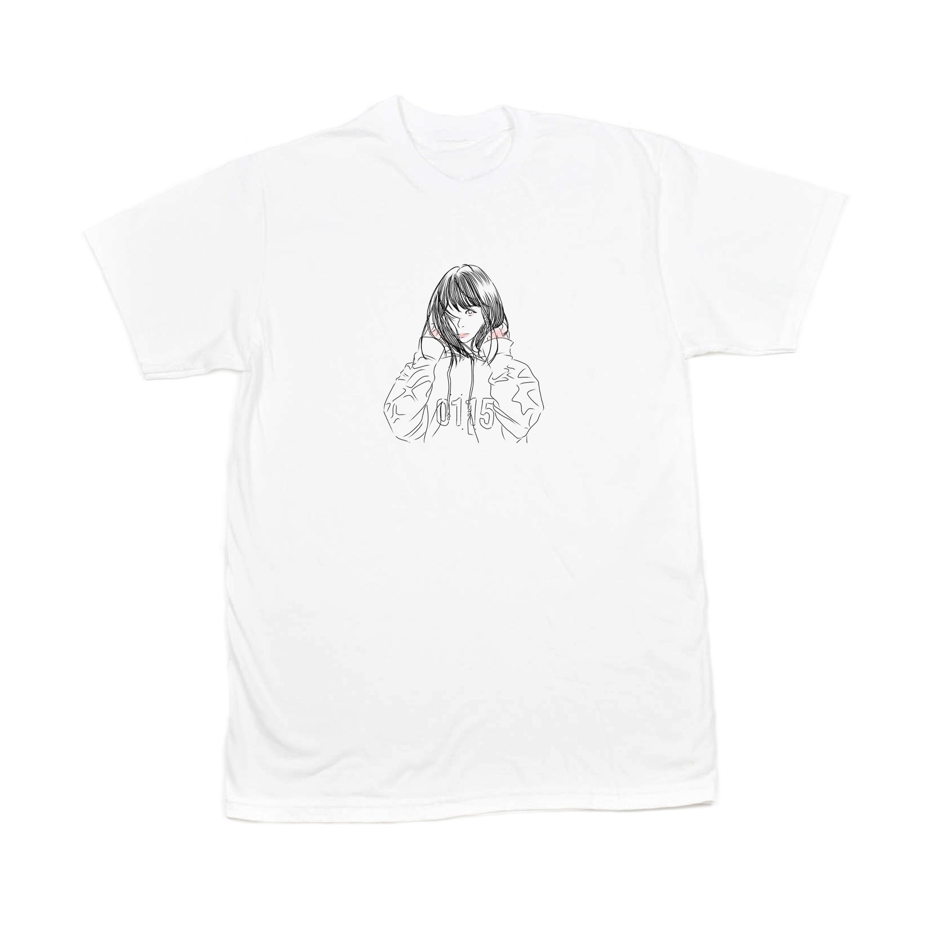 0115 Records - T-Shirts - 0115 x Mom Nyano T-shirt (White)