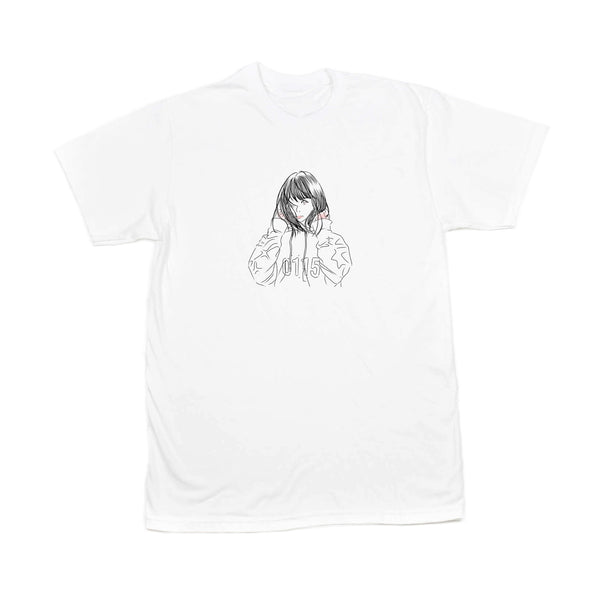 0115 Records - T-Shirts - 0115 x Mom Nyano T-shirt (White)