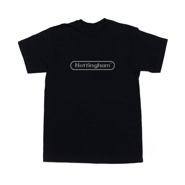 0115 Records - T-Shirts - Nottstendo T-shirt (Black/Grey)