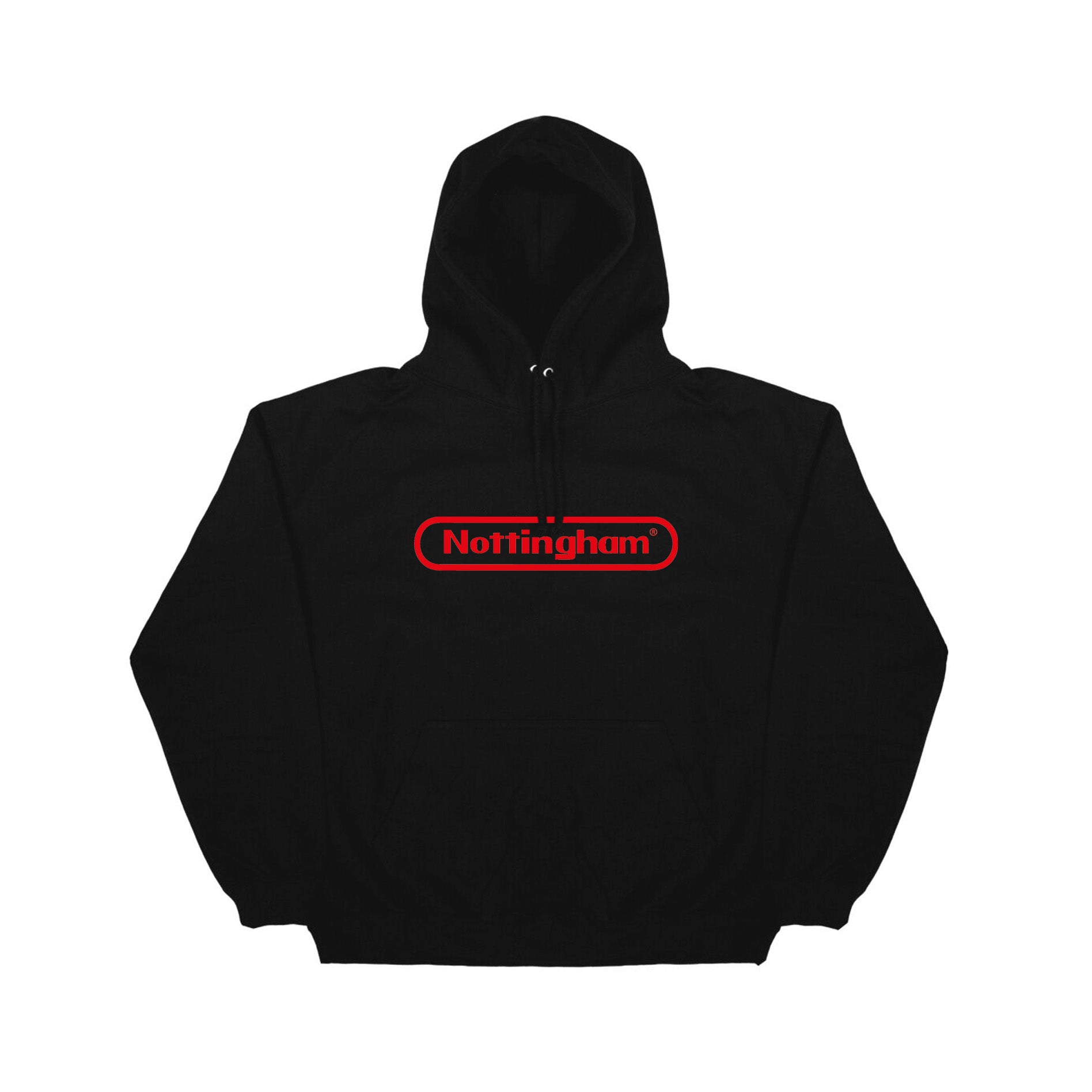 0115 Records - Hoodies - Nottstendo Hoodie (Black/Red)