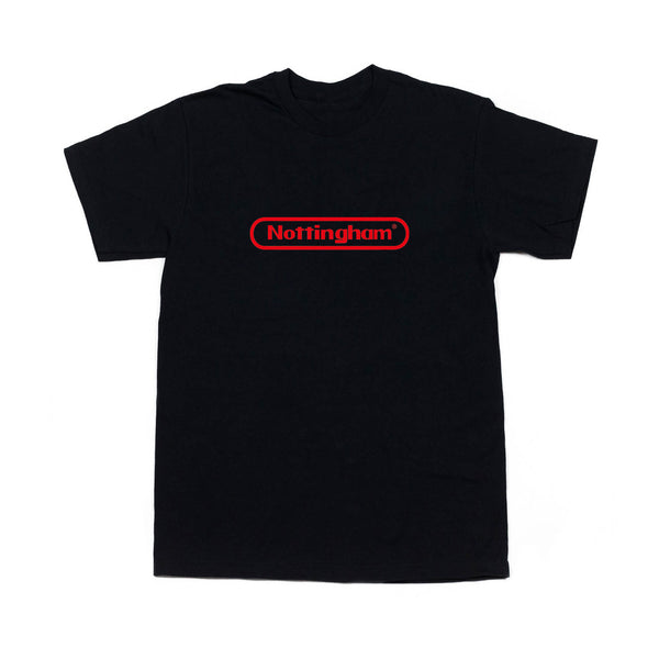 0115 Records - T-Shirts - Nottstendo T-shirt (Black/Red)