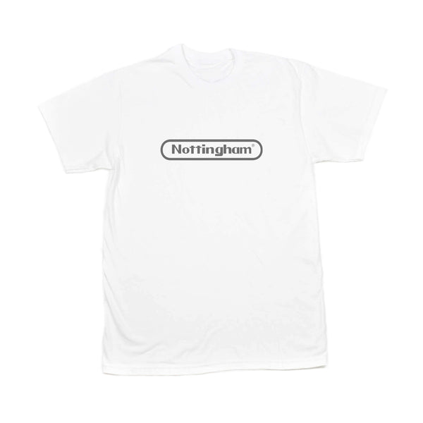 0115 Records - T-Shirts - Nottstendo T-shirt (White/Grey)